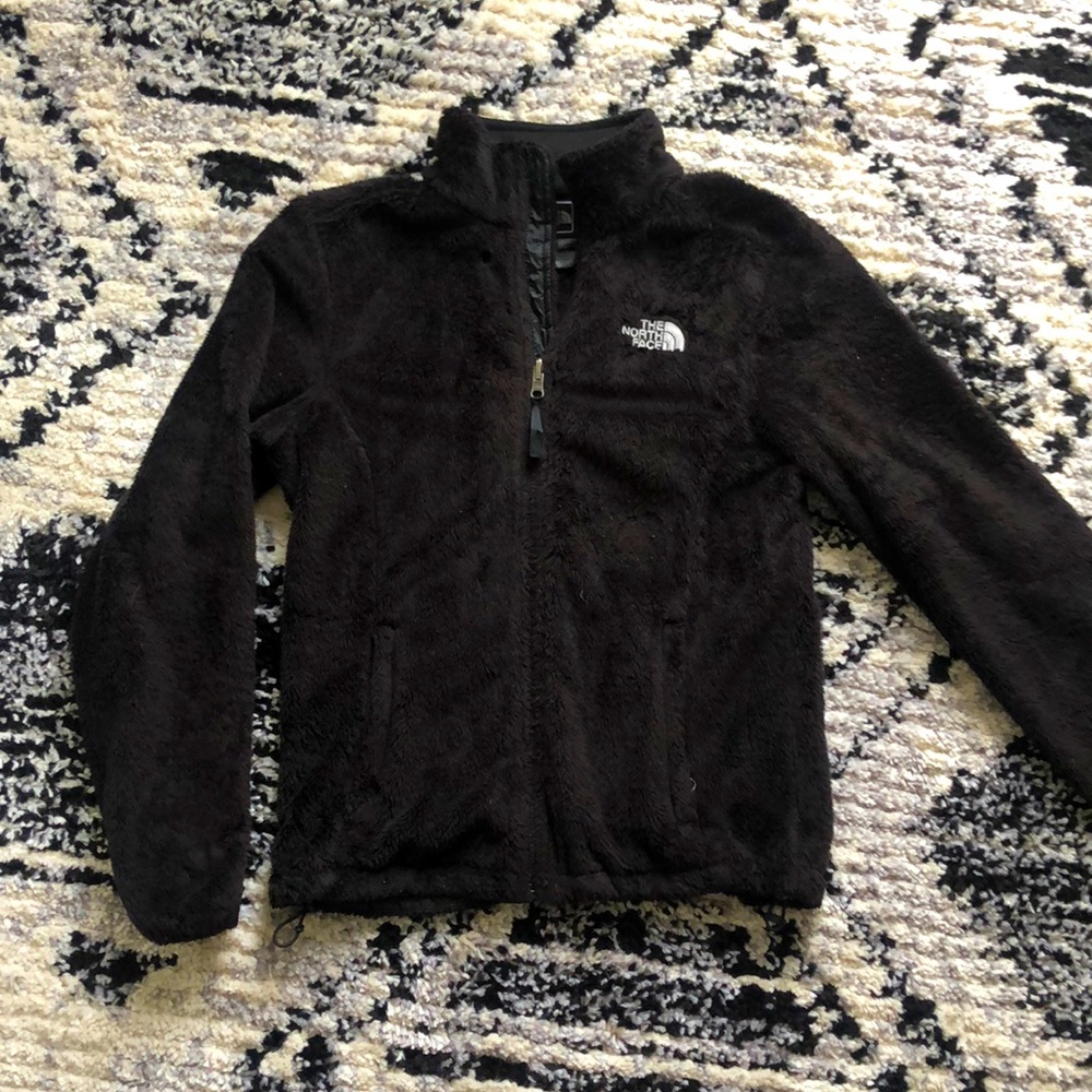 North Face Fuzzy Zip Up Size Small